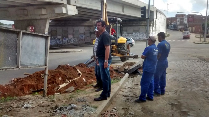 Bruno Lambreta acompanha obras no Centenário