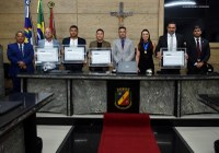Trajetórias de empreendedorismo, segurança pública e saúde são homenageadas em solene