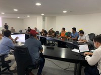 Vereadores participam de reunião para tratar sobre o coronavirus