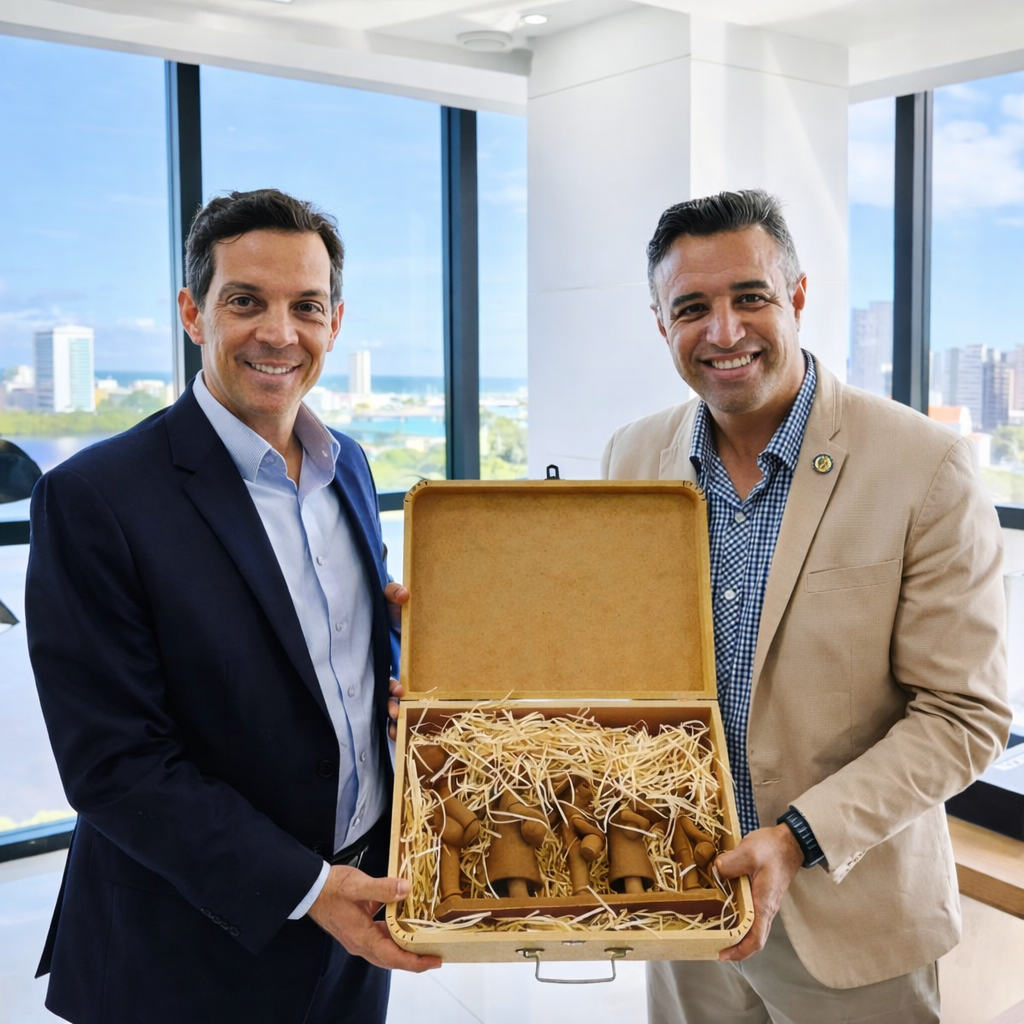 Presidente da Câmara de Caruaru e comitiva realizam visita institucional ao Tribunal de Contas de Pernambuco